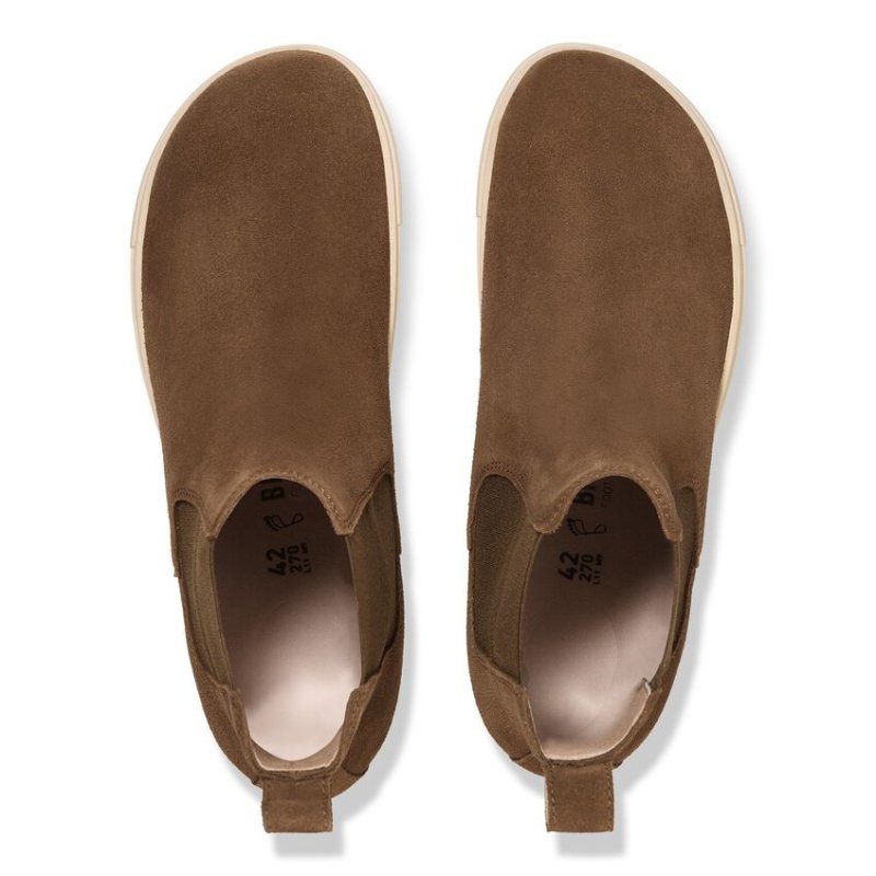 Birkenstock Women's Bend Chelsea Boot - Dark Tea Suede