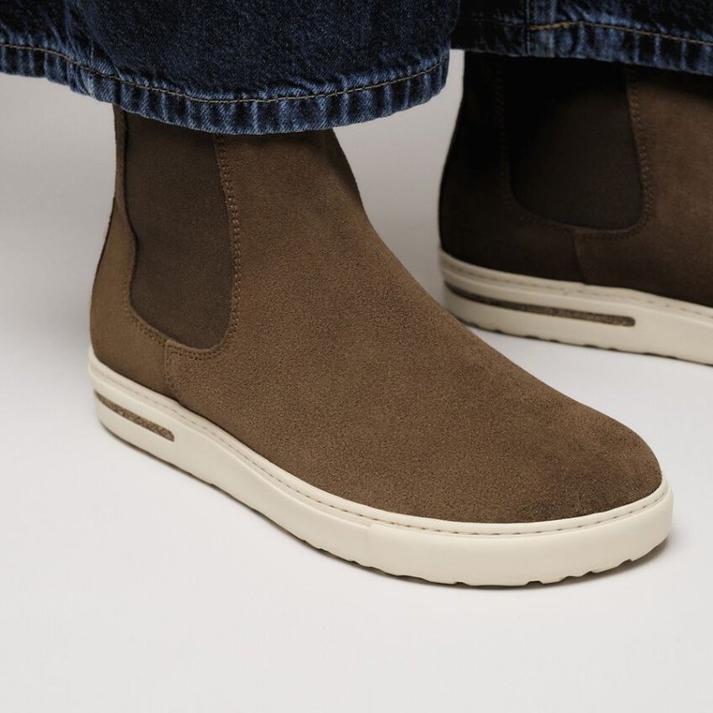 Birkenstock Women's Bend Chelsea Boot - Dark Tea Suede