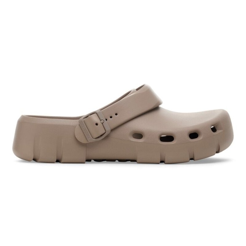 Birkenstock Women's Birki Flow Backstrap Clog - Gray Taupe EVA