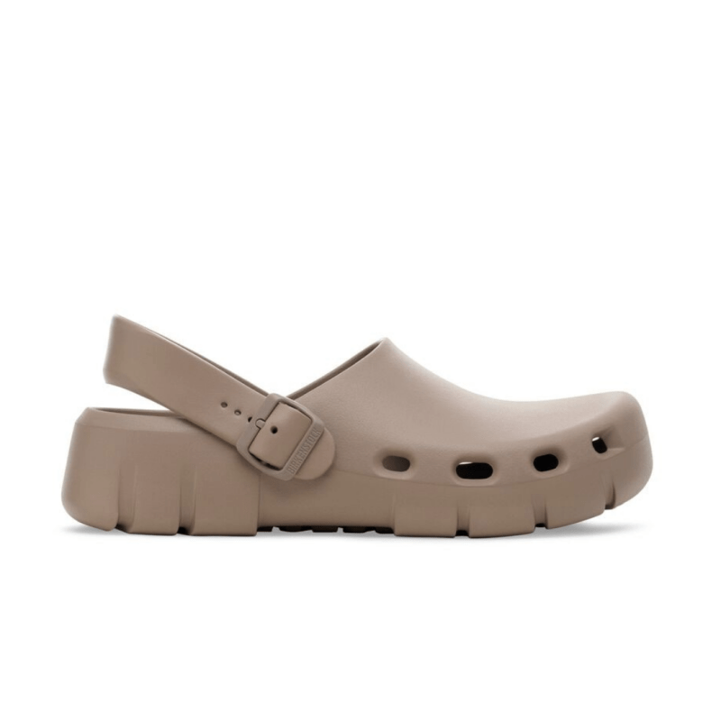 Birkenstock Women's Birki Flow Backstrap Clog - Gray Taupe EVA