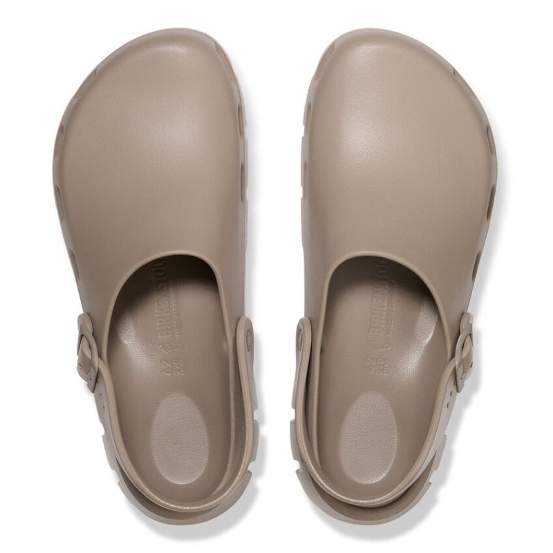 Birkenstock Women's Birki Flow Backstrap Clog - Gray Taupe EVA