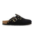 Birkenstock Women's Boston Rivets Clog - Black Suede