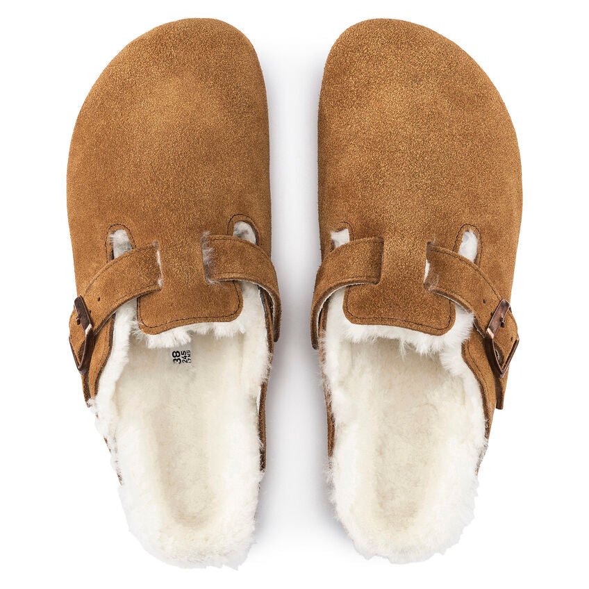 Birkenstock Boston Shearling Clog - Mink Suede