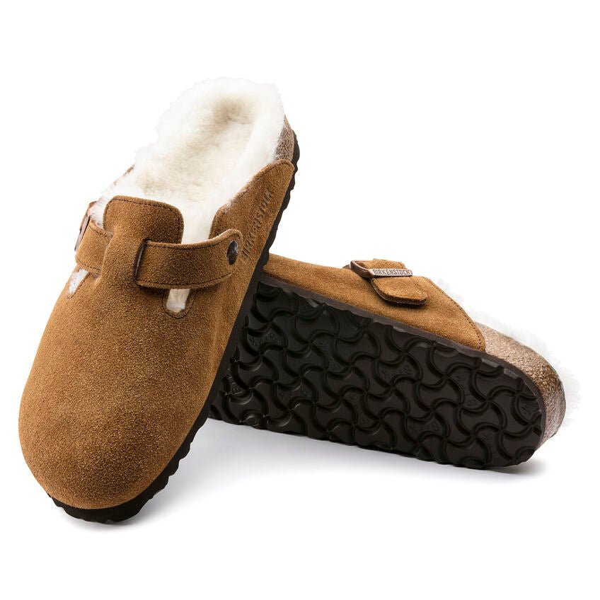 Birkenstock Boston Shearling Clog - Mink Suede