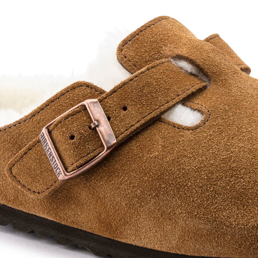 Birkenstock Boston Shearling Clog - Mink Suede