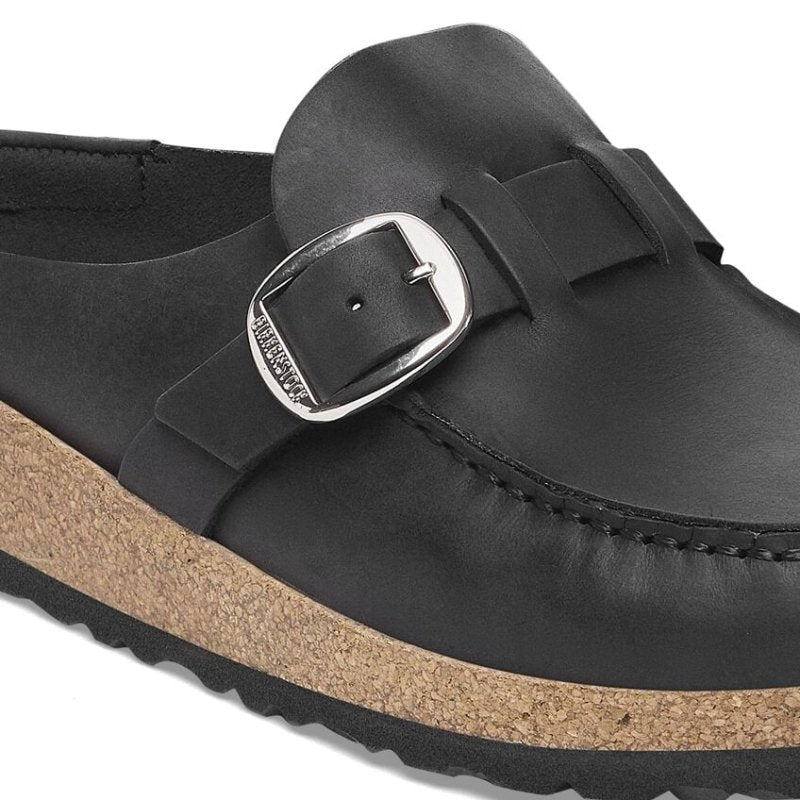 Birkenstock Women's Buckley Mule Clog - Black Oiled Leather