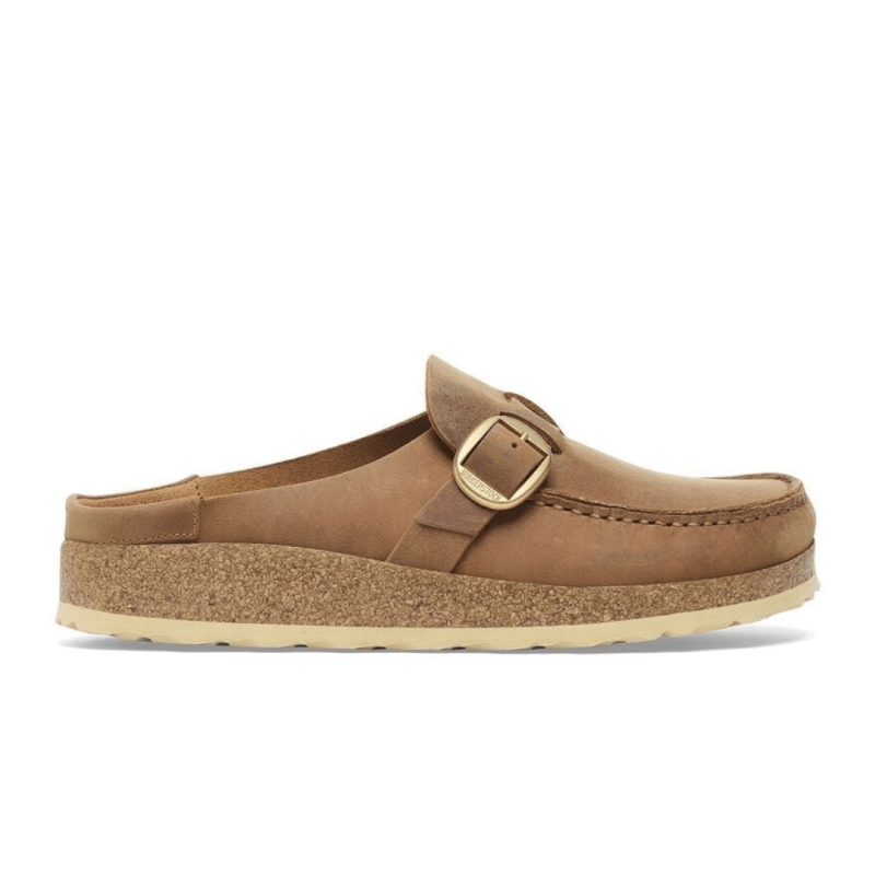 Birkenstock Women's Buckley Mule Clog - Cognac Oiled Leather