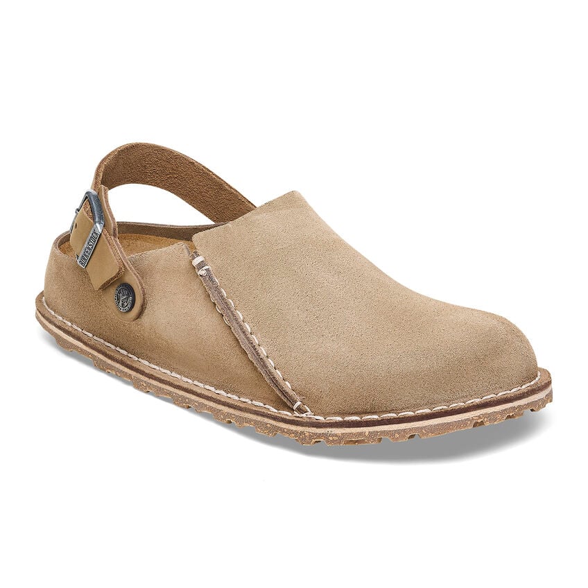 Birkenstock Women's Lutry Backstrap Clog - Gray Taupe Suede