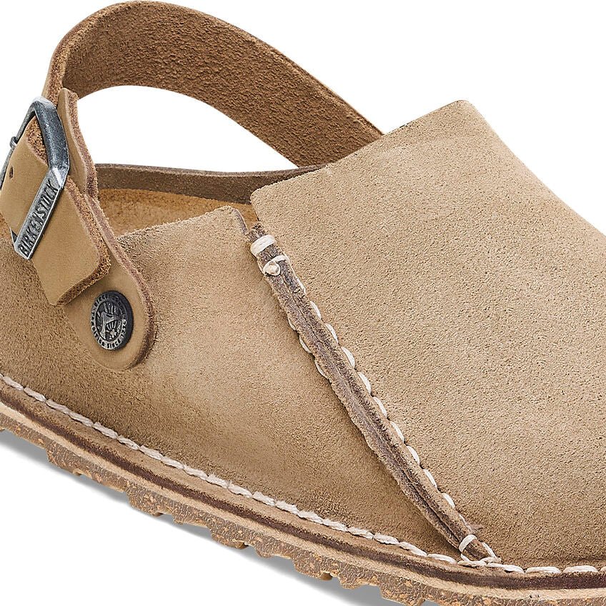 Birkenstock Women's Lutry Backstrap Clog - Gray Taupe Suede