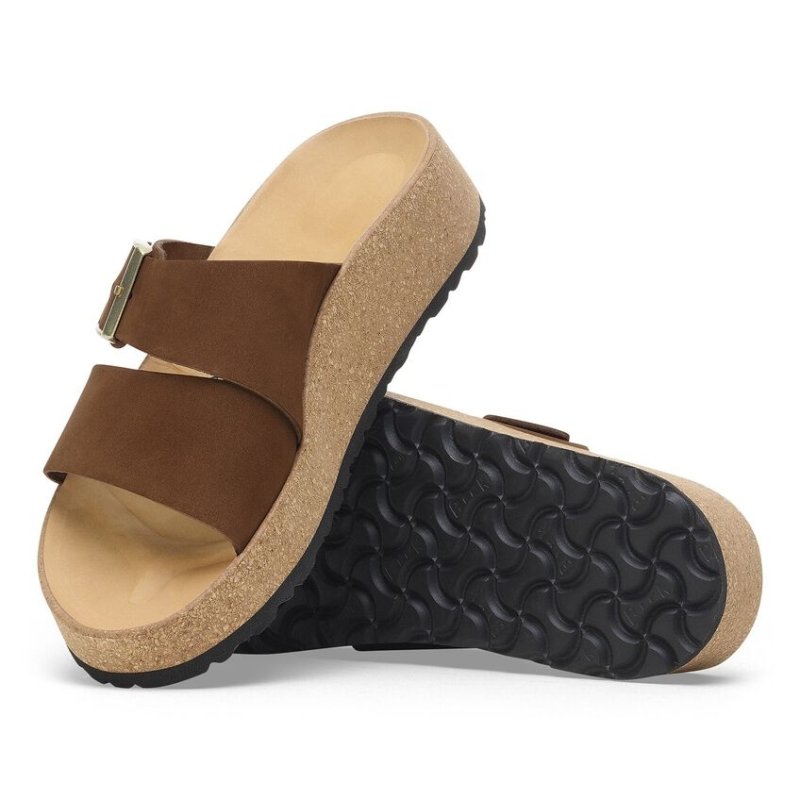 Birkenstock Women's Papillio Almina Sandals - Dark Tea Nubuck