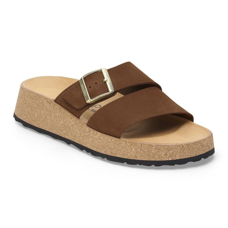 Birkenstock Women's Papillio Almina Sandals - Dark Tea Nubuck