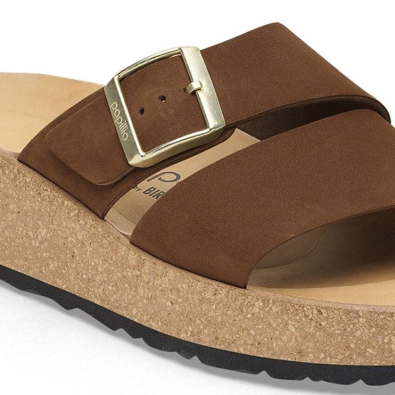 Birkenstock Women's Papillio Almina Sandals - Dark Tea Nubuck