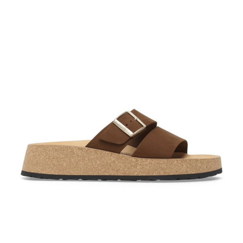 Birkenstock Women's Papillio Almina Sandals - Dark Tea Nubuck
