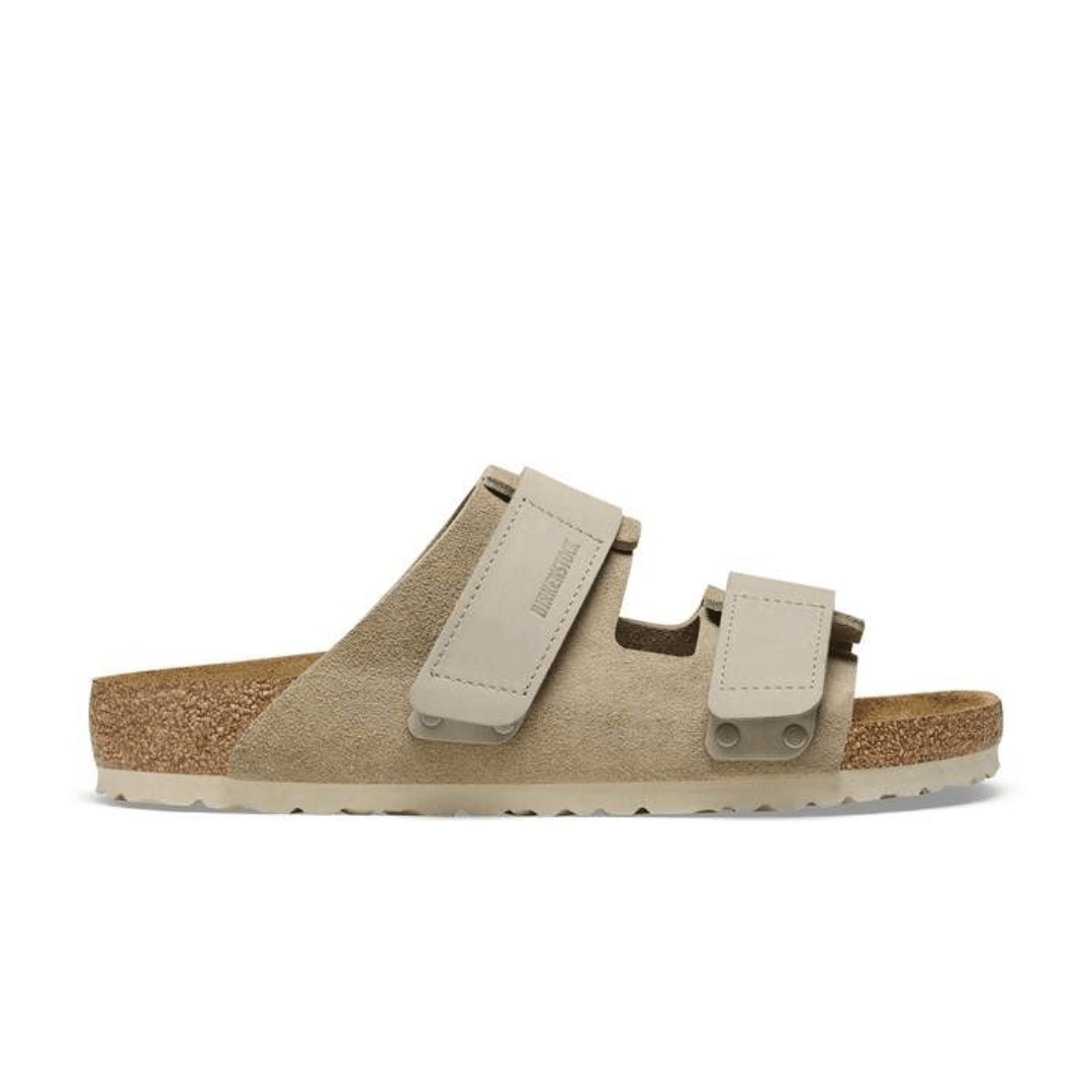 Birkenstock Women's Uji Two-Strap Sandal - Taupe Suede