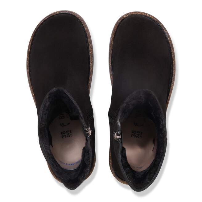 Birkenstock Women's Uppsala Zip Shearling Boot - Black