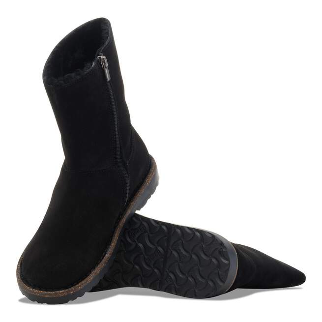 Birkenstock Women's Uppsala Zip Shearling Boot - Black