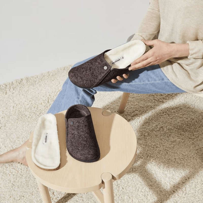 Birkenstock Zermatt Shearling Slippers - Mocha