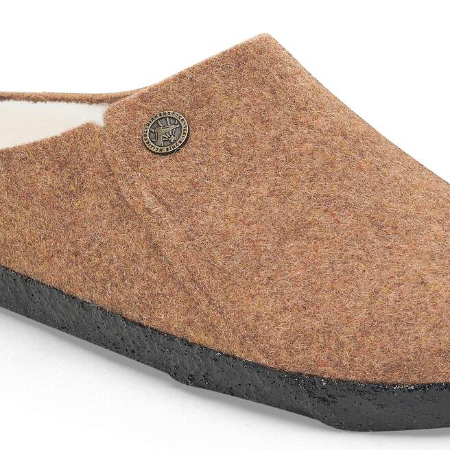 Birkenstock Zermatt Shearling Slippers - Toffee Melange