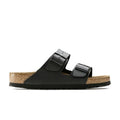 Birkenstock Arizona Soft Footbed Two Strap Sandals - Black Birko-Flor