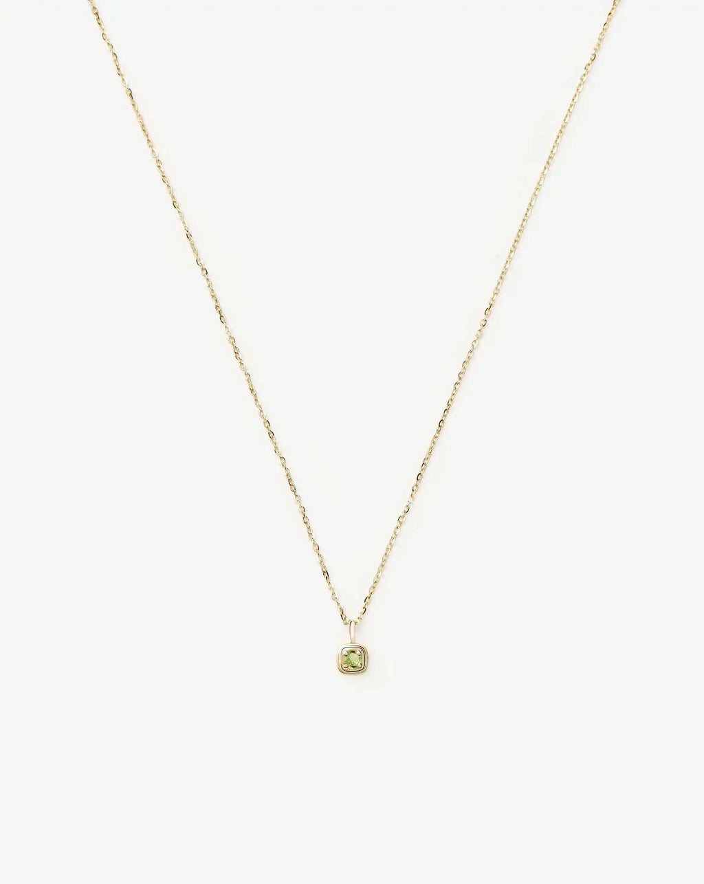 Fine August Birthstone Pendant Necklace | 14ct Solid Gold/Peridot