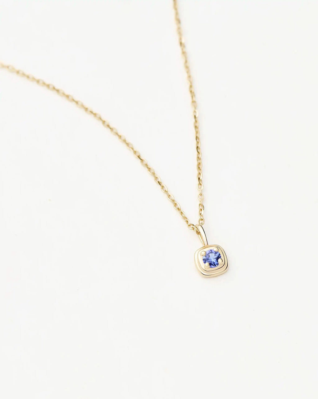 Fine December Birthstone Pendant Necklace | 14ct Solid Gold/Tanzanite