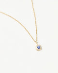 Fine December Birthstone Pendant Necklace | 14ct Solid Gold/Tanzanite