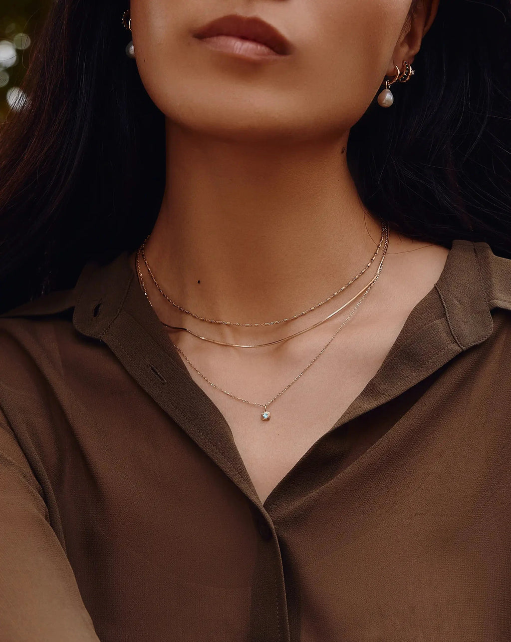 Fine March Birthstone Pendant Necklace | 14ct Solid Gold/Aquamarine