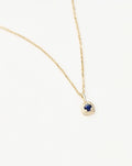 Fine September Birthstone Pendant Necklace | 14ct Solid Gold/Blue Sapphire