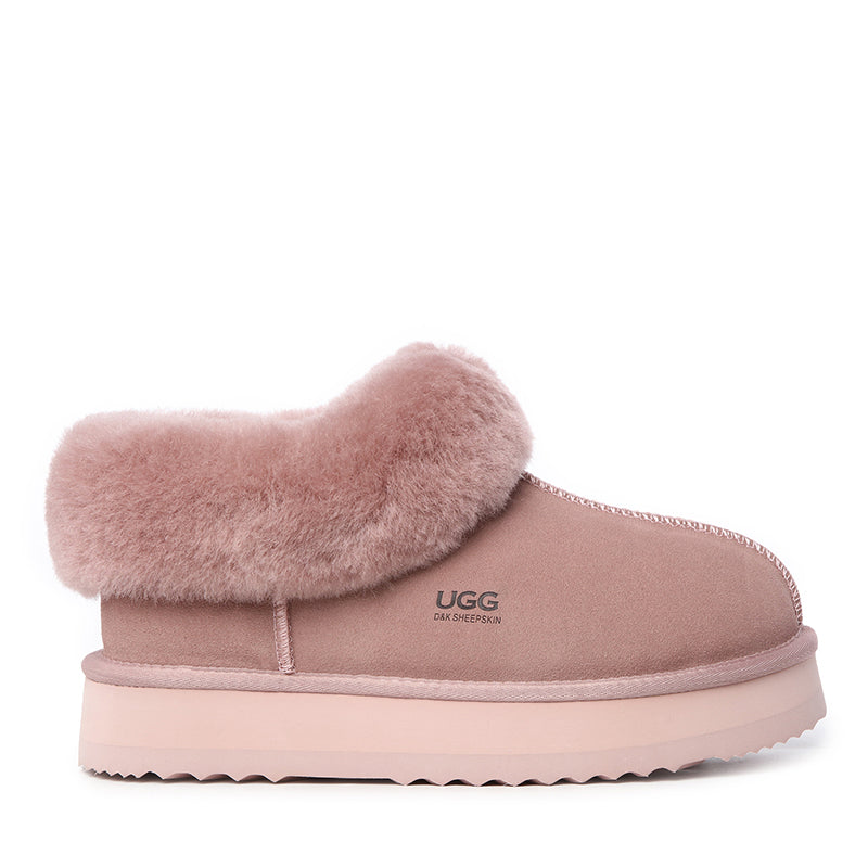 Platinum Platform Ugg Slippers