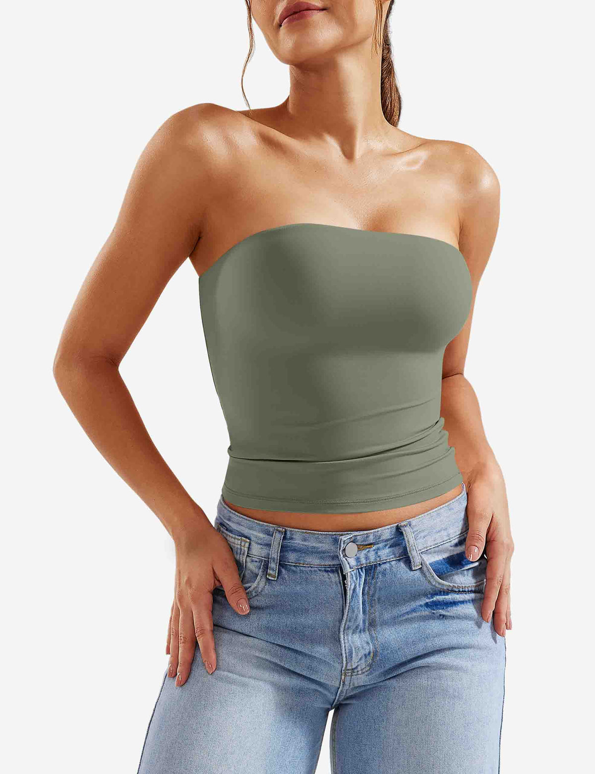 Top a fascia Sophie doppio strato