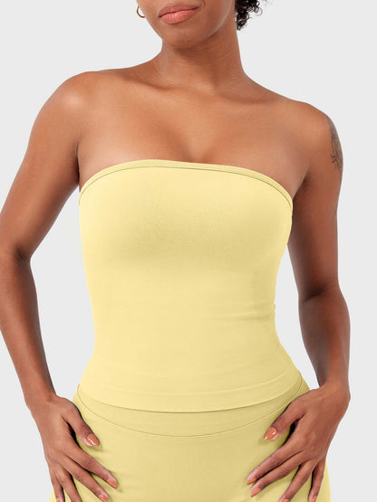 Top a fascia Zannie senza cuciture