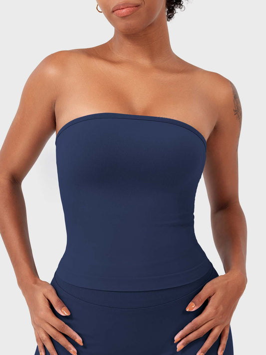 Top a fascia Zannie senza cuciture