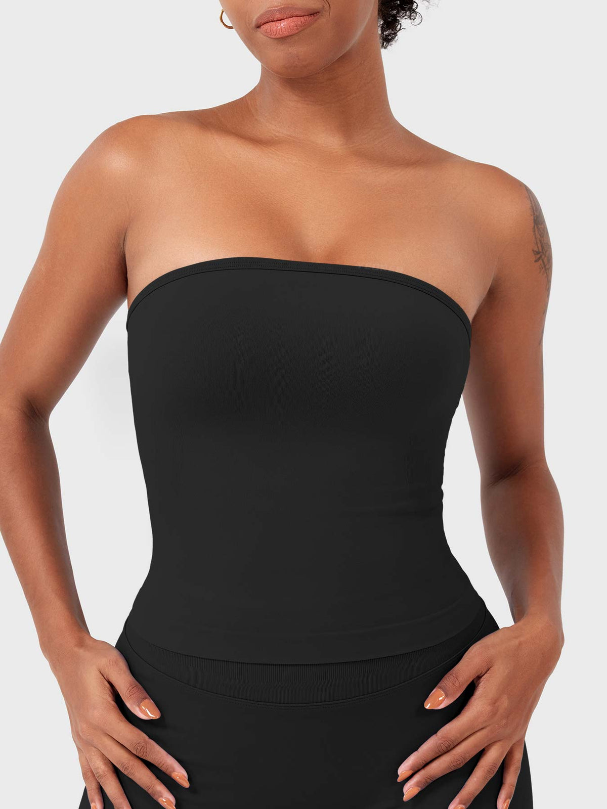 Top a fascia Zannie senza cuciture