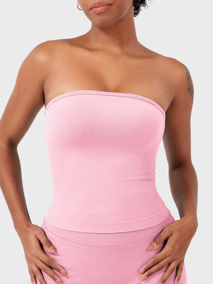 Top a fascia Zannie senza cuciture
