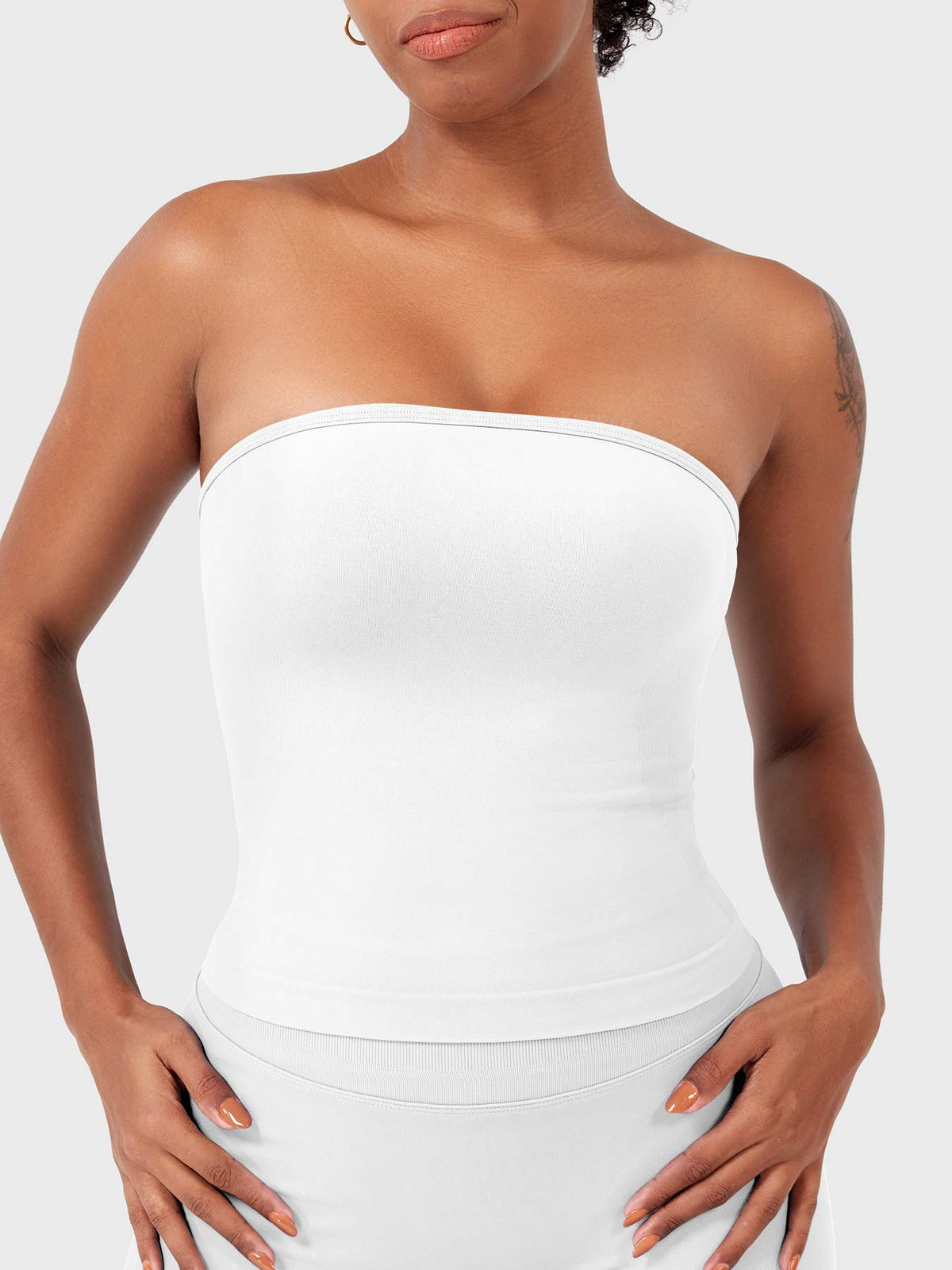 Top a fascia Zannie senza cuciture
