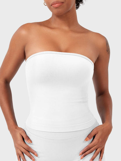 Top a fascia Zannie senza cuciture
