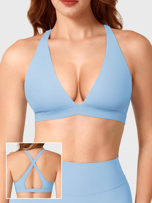 Reggiseno sportivo Wafiya con scollo a V profondo