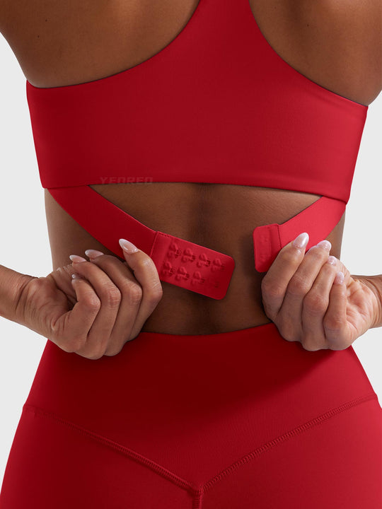 Yeoreo Paisely Y‑Back Sports Bra