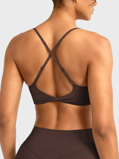 Reggiseno sportivo Wawiay con schiena intrecciata