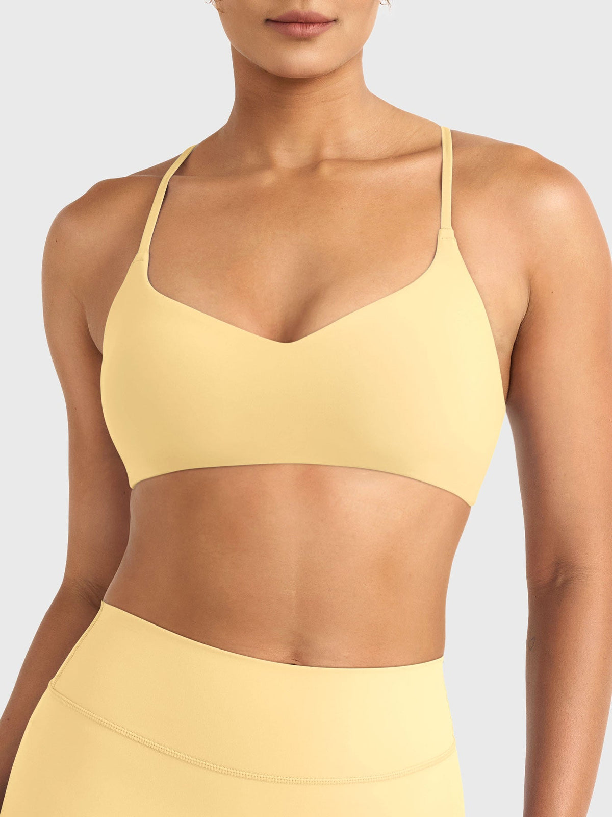 Reggiseno sportivo Wawiay con schiena intrecciata