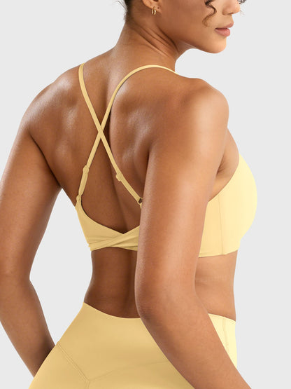 Reggiseno sportivo Wawiay con schiena intrecciata