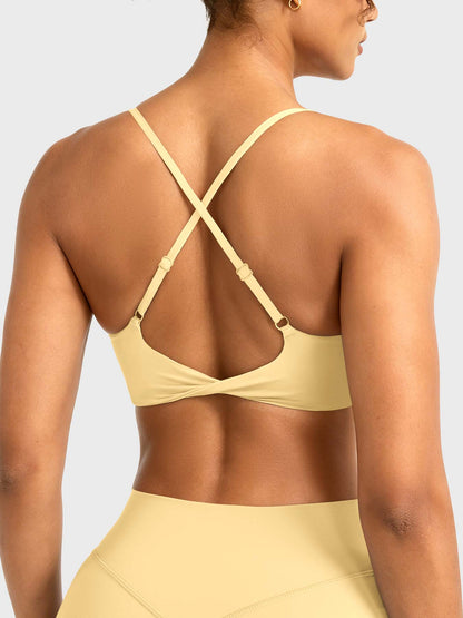 Reggiseno sportivo Wawiay con schiena intrecciata