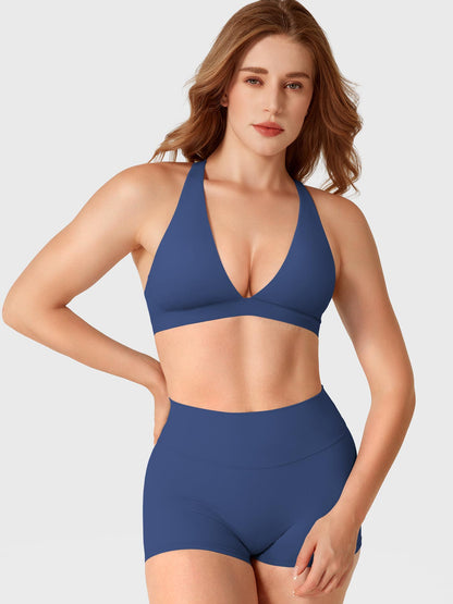Reggiseno sportivo Wafiya con scollo a V profondo