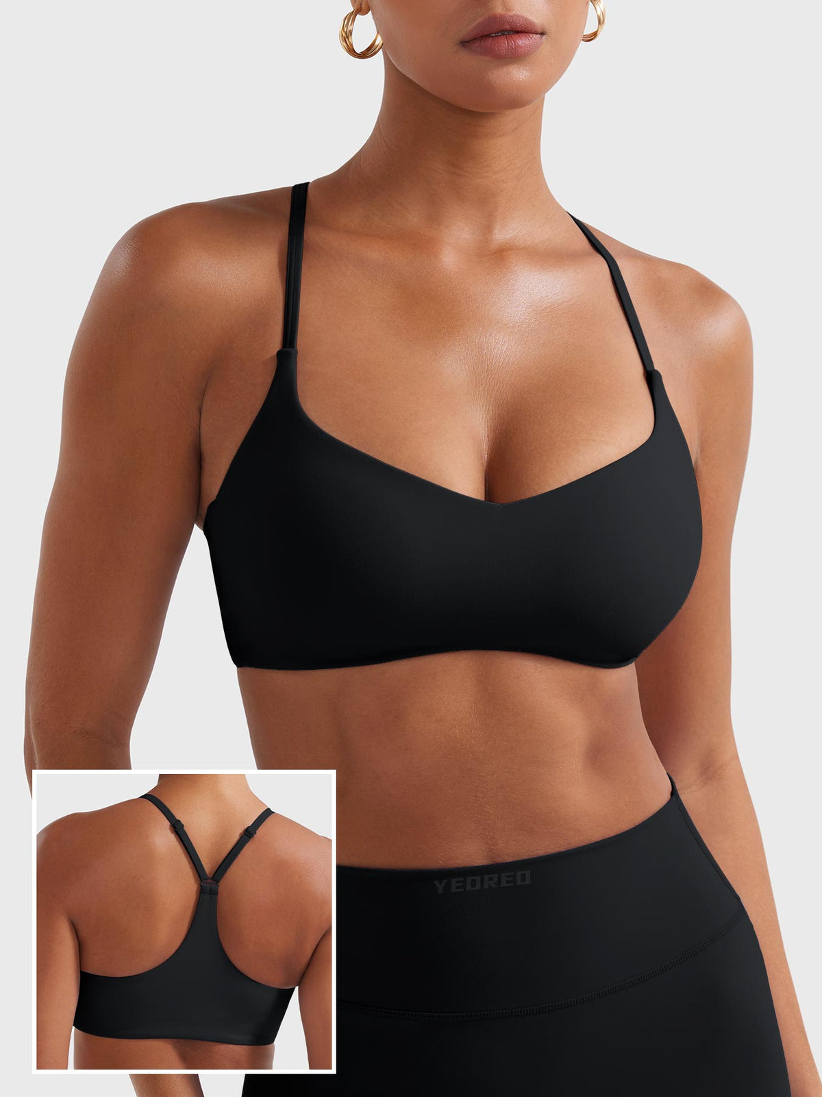 Reggiseno sportivo Paisely con schiena a Y