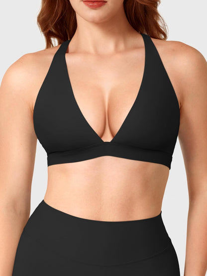 Reggiseno sportivo Wafiya con scollo a V profondo