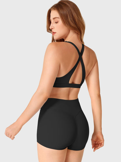 Reggiseno sportivo Wafiya con scollo a V profondo
