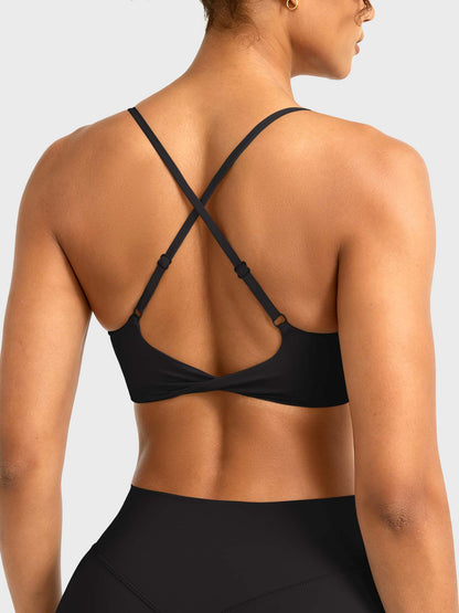 Reggiseno sportivo Wawiay con schiena intrecciata