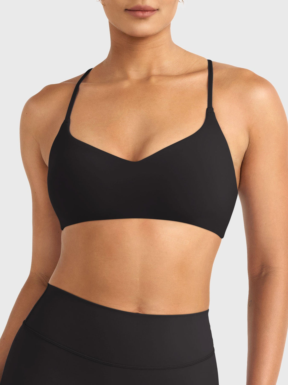 Reggiseno sportivo Wawiay con schiena intrecciata