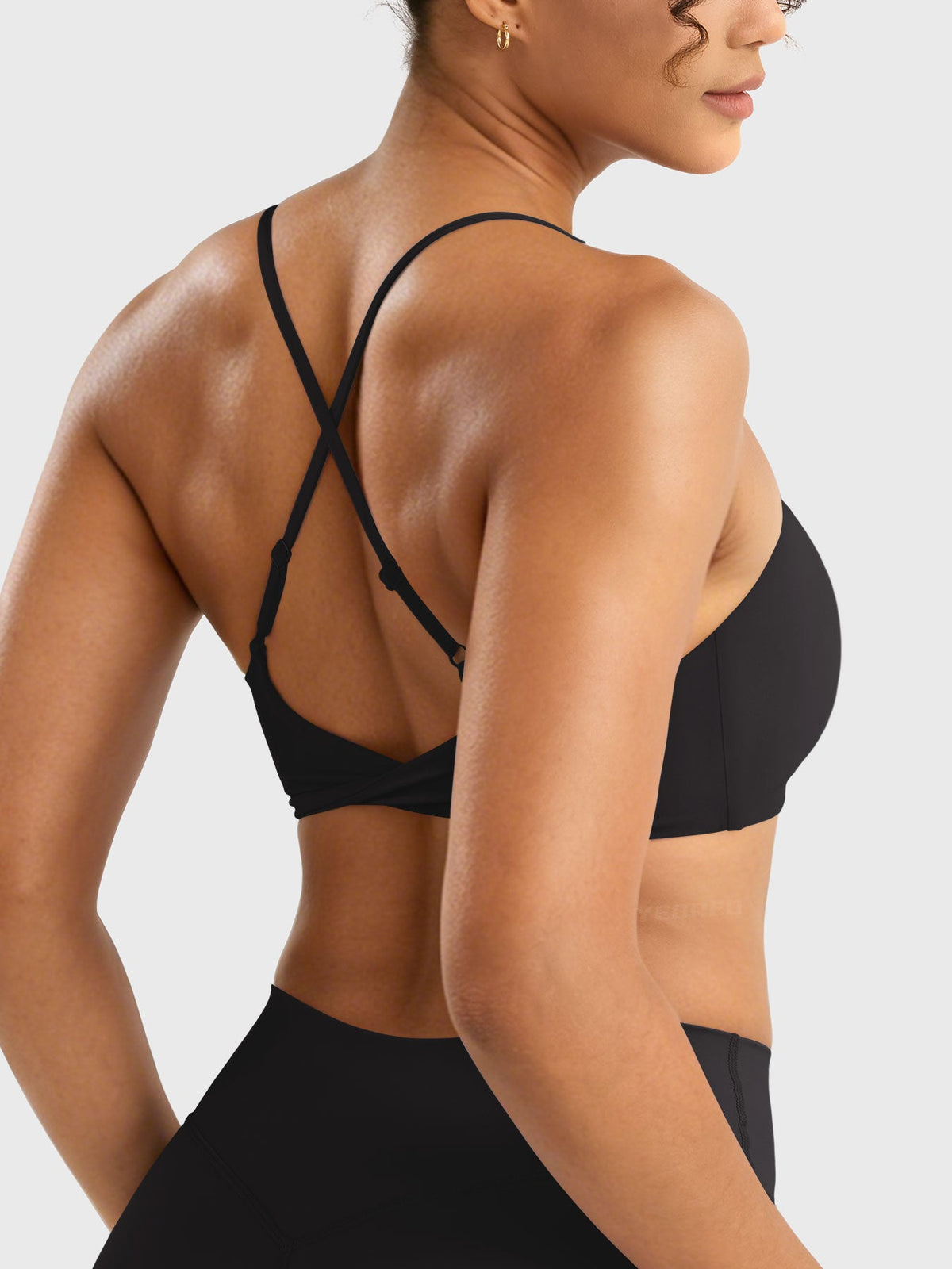 Reggiseno sportivo Wawiay con schiena intrecciata