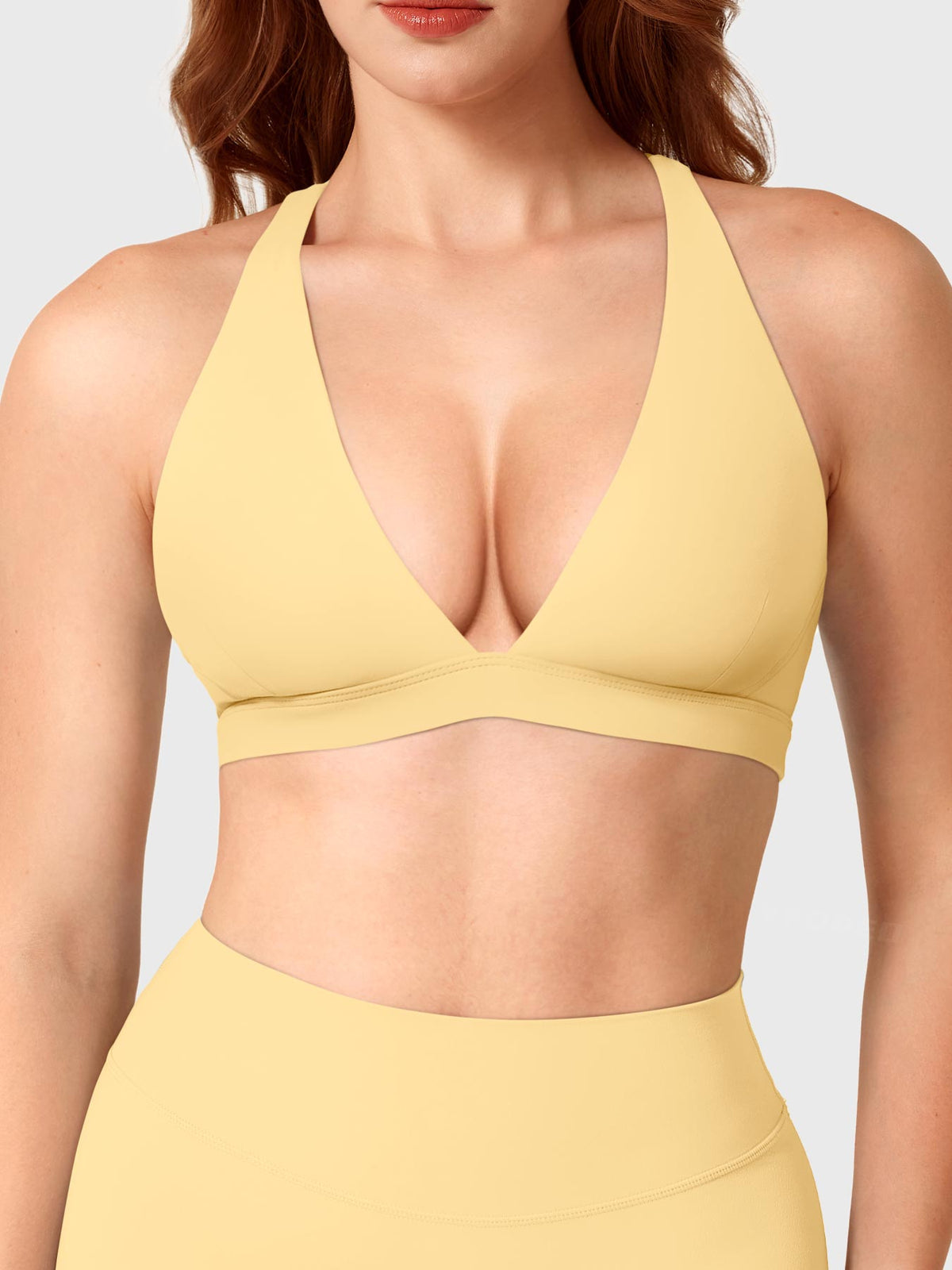 Reggiseno sportivo Wafiya con scollo a V profondo
